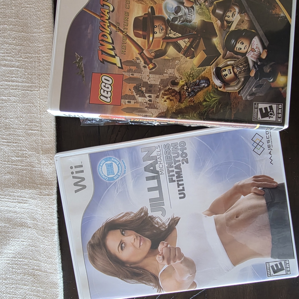 LEGO Indiana Jones 2 Adventure Wii Game And Jillian Michaels Workout Wii